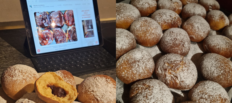 pyszne pączki z dżemem