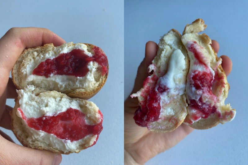 wytrawne pączki 4 sery malina