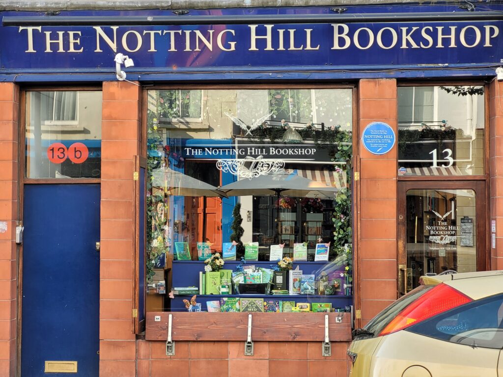 londyn notting hill księgarnia