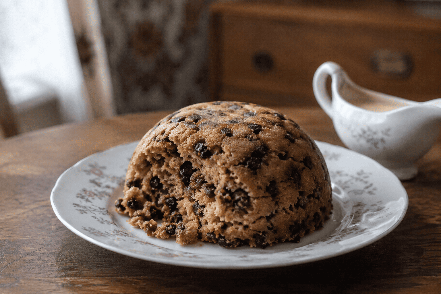 angielski pudding spotted dick śniadanie